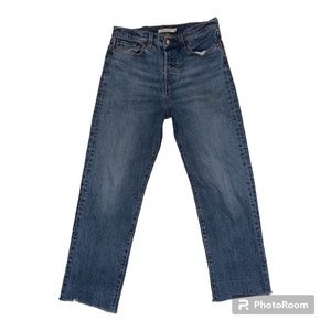 Levi Button Fly Big E Wedgie Jeans 28 Straight